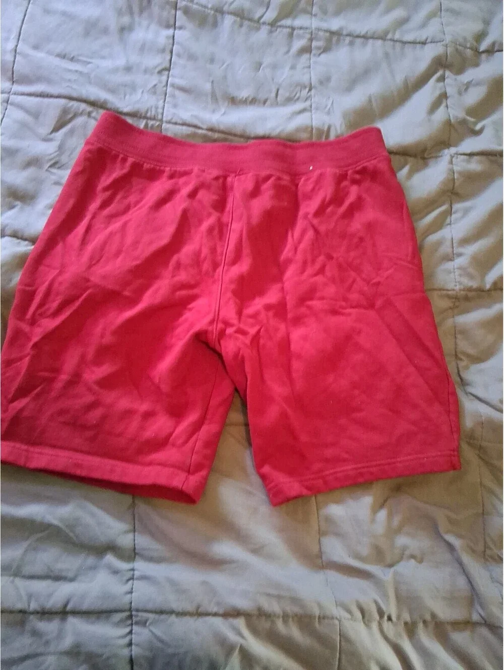Aeropostale Red Aero NY Missing Drawstring Sweat Shorts Size Medium  E2